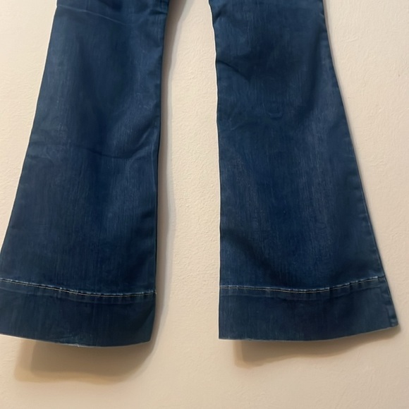 Peoples liberation blue jeans low rise flared size 30 y2k retro denim - Picture 12 of 13